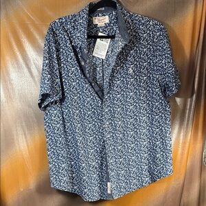 Penguin by Munsingwear Navy cami Button Down Shirt. XL E1‎